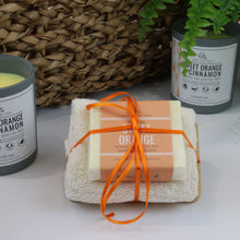 Load image into Gallery viewer, Soap, Cloth & Wooden Dish Gift Set