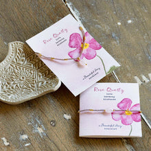 Load image into Gallery viewer, Wishing Rose Quartz Necklace Gold Colored