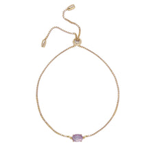Load image into Gallery viewer, Amethyst & Gold Bracelet