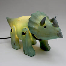 Load image into Gallery viewer, Wood Effect Cute Triceratops Light