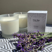 Load image into Gallery viewer, Lavender Soy Wax Cosy Spa Boxed Candle (Vegan)