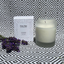 Load image into Gallery viewer, Lavender Soy Wax Cosy Spa Boxed Candle (Vegan)
