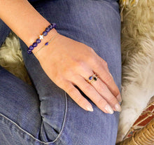 Load image into Gallery viewer, Amethyst & Gold Bracelet