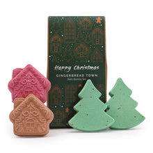 Load image into Gallery viewer, Gingerbread Town Christmas Bath Bomb Gift Pack
