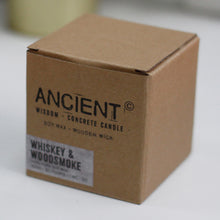 Load image into Gallery viewer, Concrete Soy Candle -  Whiskey &amp; Woodsmoke
