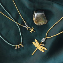Load image into Gallery viewer, Reliable Labradorite Necklace With Dragonfly
