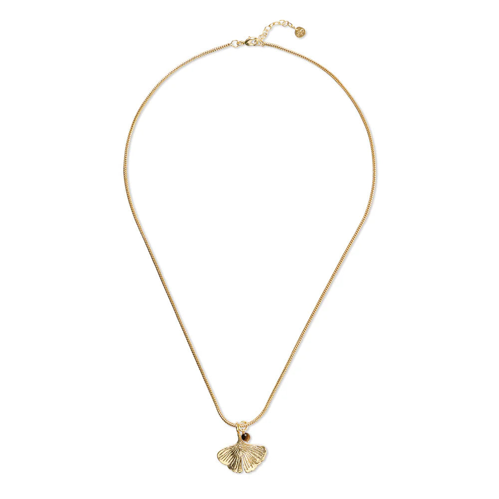 Imagine Tiger Eye Necklace Gold Plated