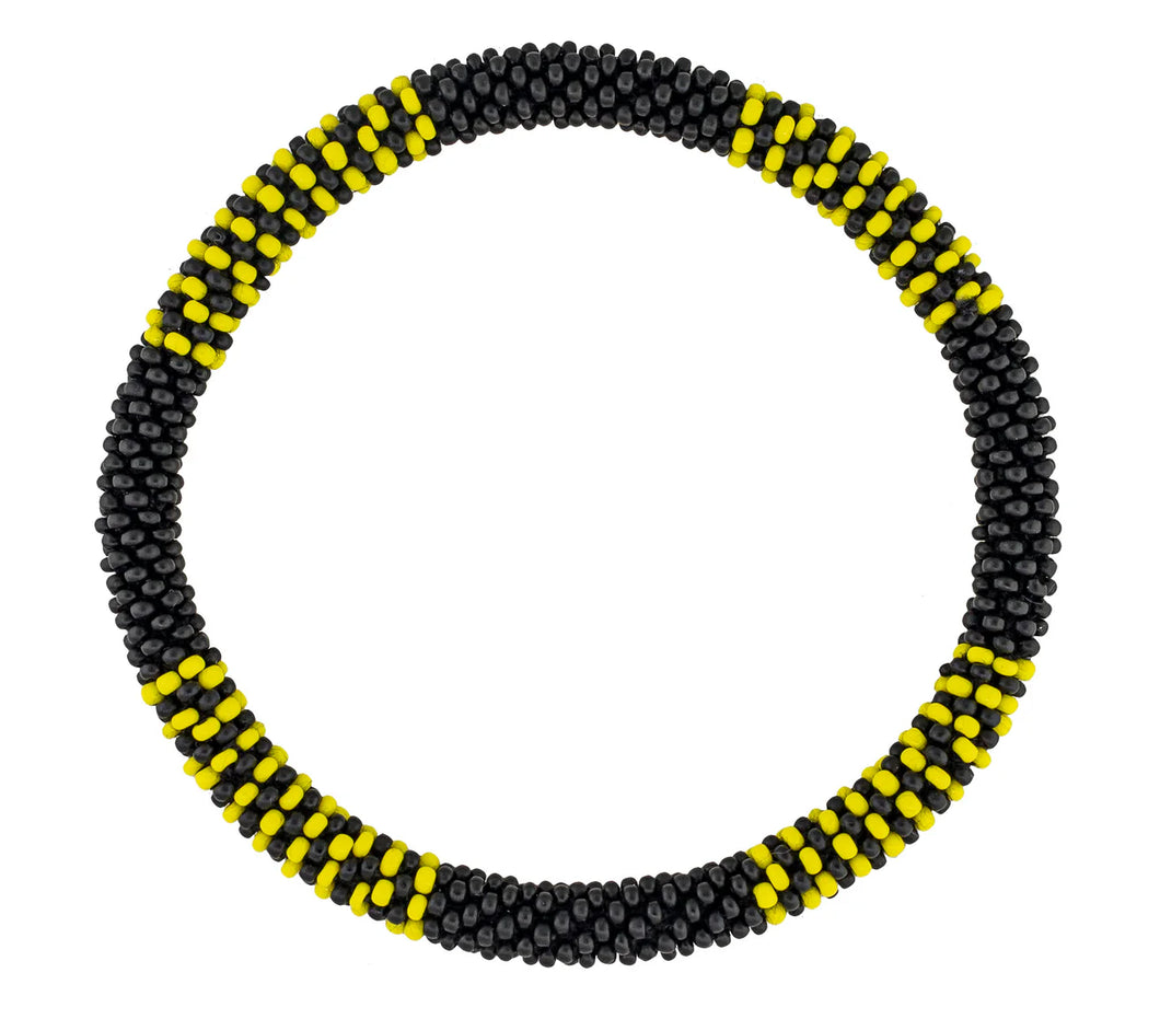 Men's Roll-On® Bracelet - Black and Yellow