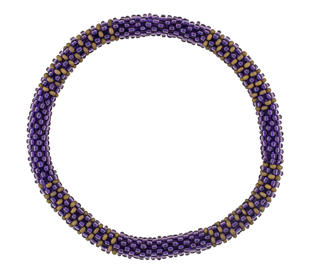 Men's Roll-On® Bracelet - Purple and Gold