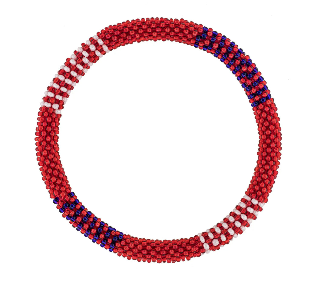 Men's Roll-On® Bracelet Red, White and Blue