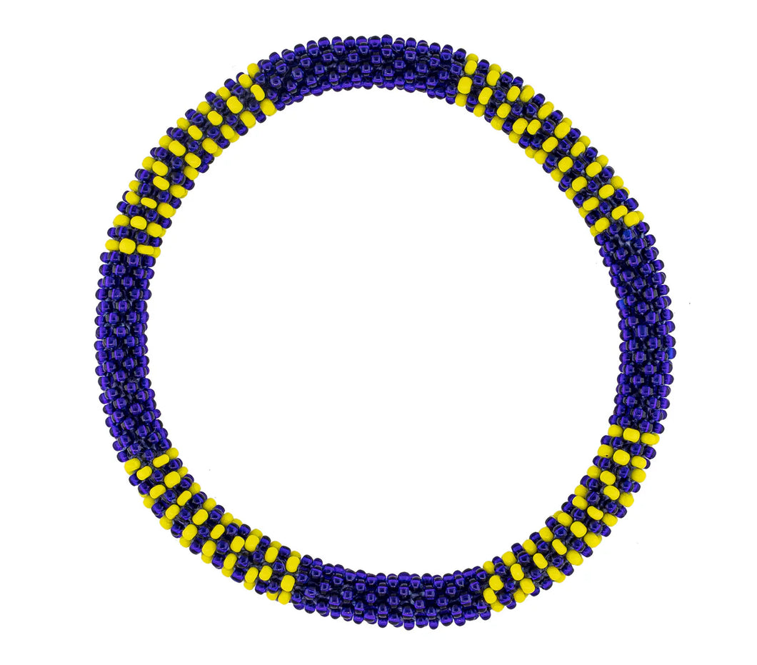 Men's Roll-On® Bracelet - Yellow and Navy