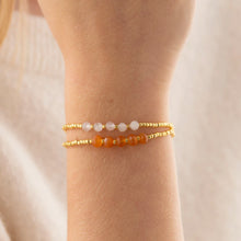 Load image into Gallery viewer, Essential Carnelian Bracelet Gold Colored
