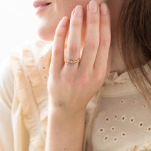 Load image into Gallery viewer, Beauty Labradorite Gold Colored Ring - S/M
