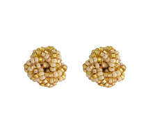 Load image into Gallery viewer, Rosette Earrings Honey
