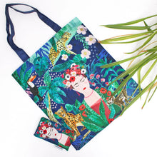 Load image into Gallery viewer, Frida Kahlo Tropical Eco Shopper
