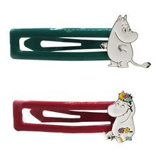 Load image into Gallery viewer, Moomin and Snorkmaiden Enamel Hairclips
