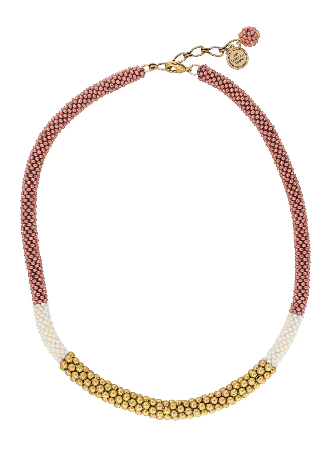 The Golden Division Necklace Terracotta