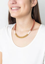 Load image into Gallery viewer, The Golden Division Necklace Terracotta
